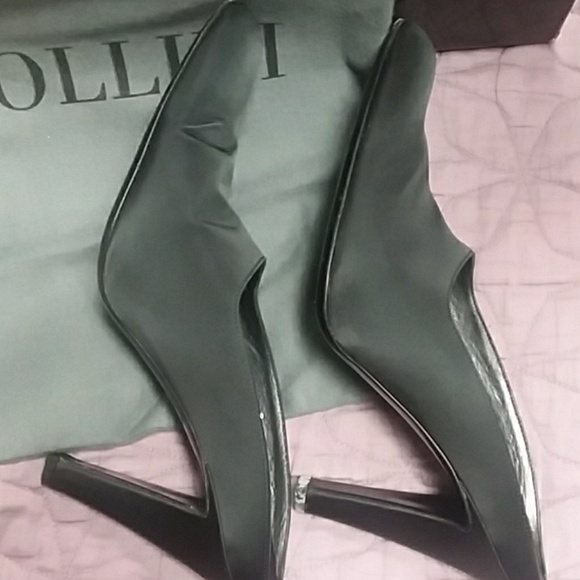 Used Pollini Black Mule/Slides  sz 6B - Picture 3 of 5